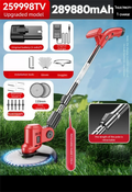 Adjustable Lithium Battery Electric Lawn Mower Household Multifunctional Farm Gardening Tool Grass Cutting Machine
