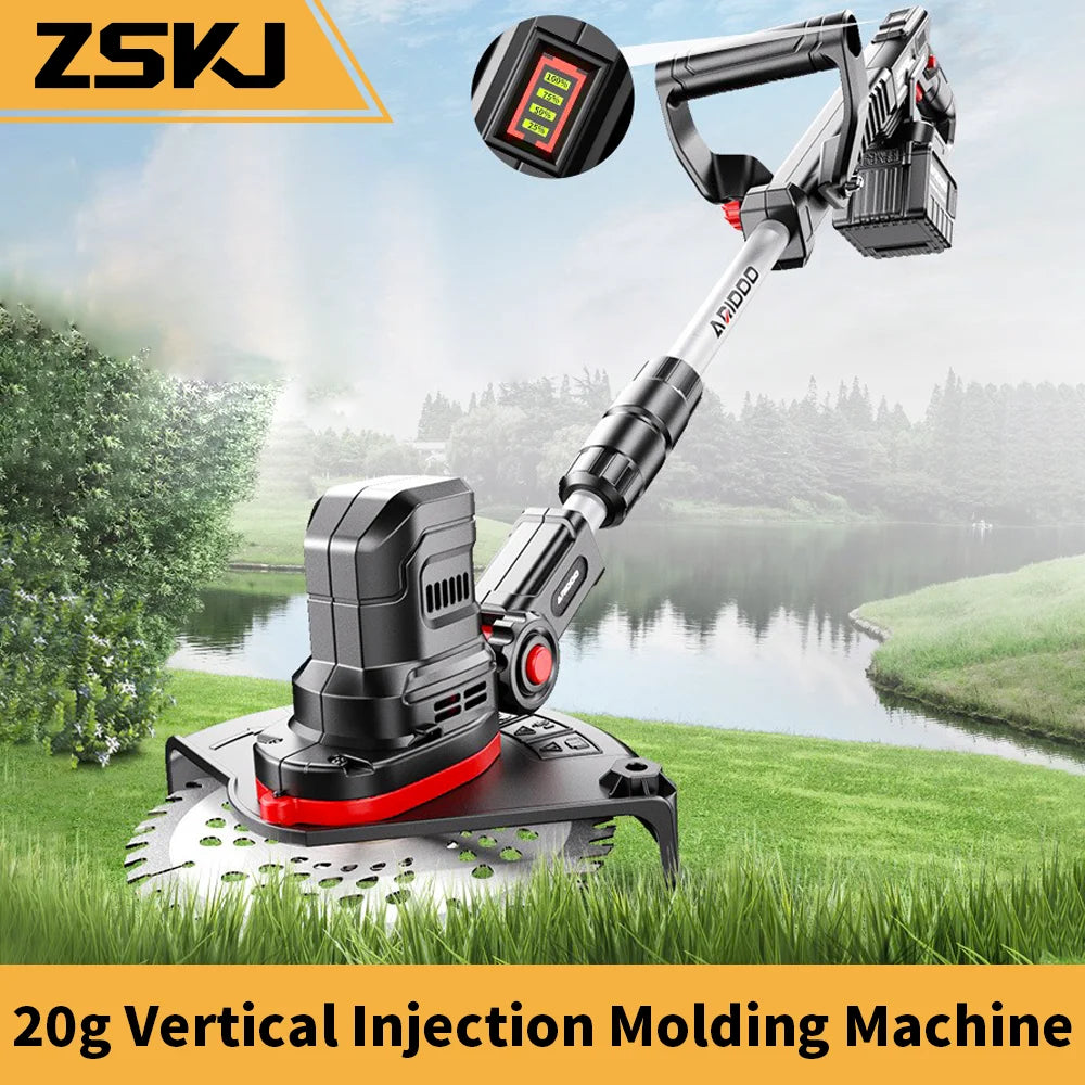 Adjustable Lithium Battery Electric Lawn Mower Household Multifunctional Farm Gardening Tool Grass Cutting Machine