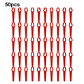 50pcs Lawnmower Blades Plastic Grass Cutting Blade Replacement Parts For OZITO Cordless Grass Trimmer Garden Tool