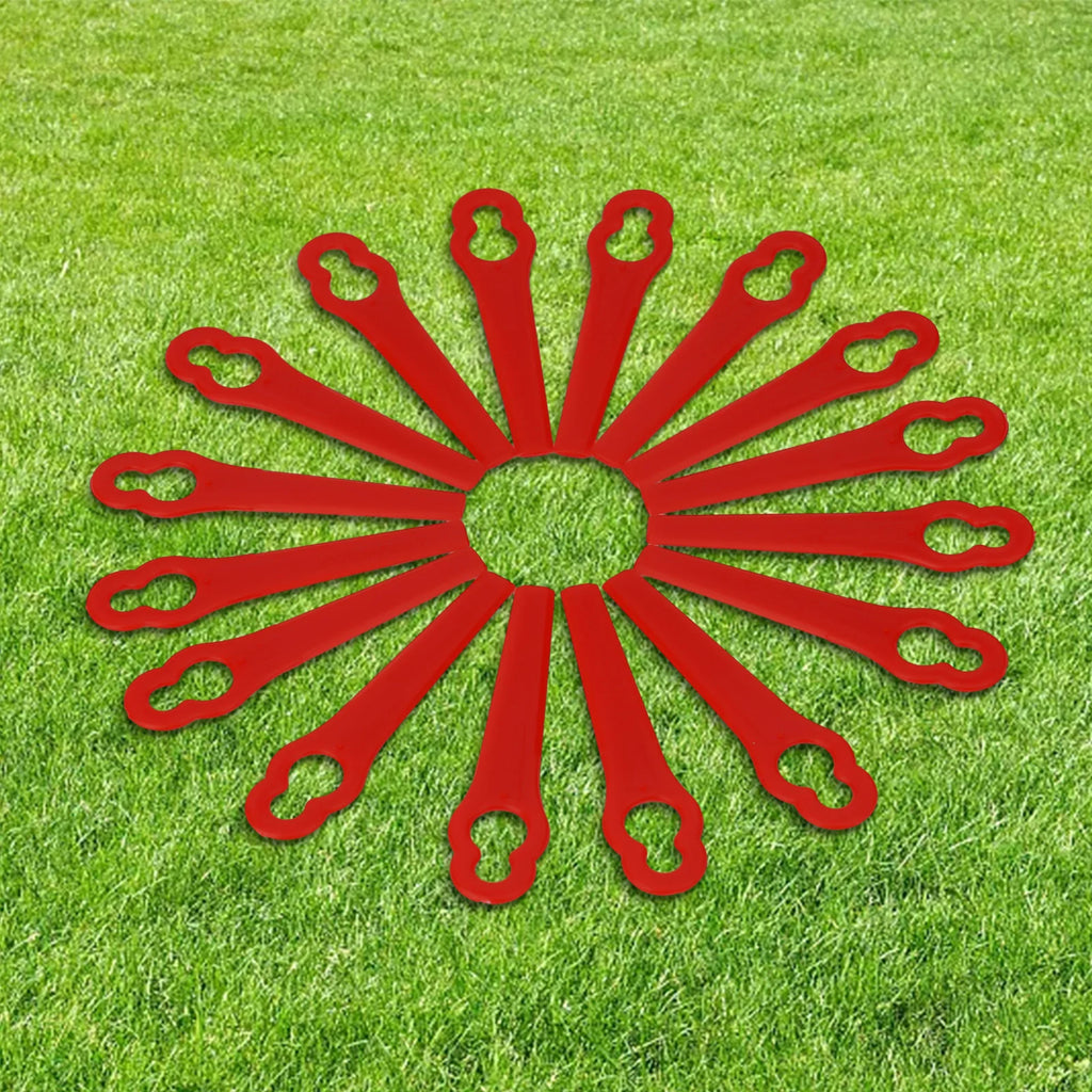 50pcs Lawnmower Blades Plastic Grass Cutting Blade Replacement Parts For OZITO Cordless Grass Trimmer Garden Tool