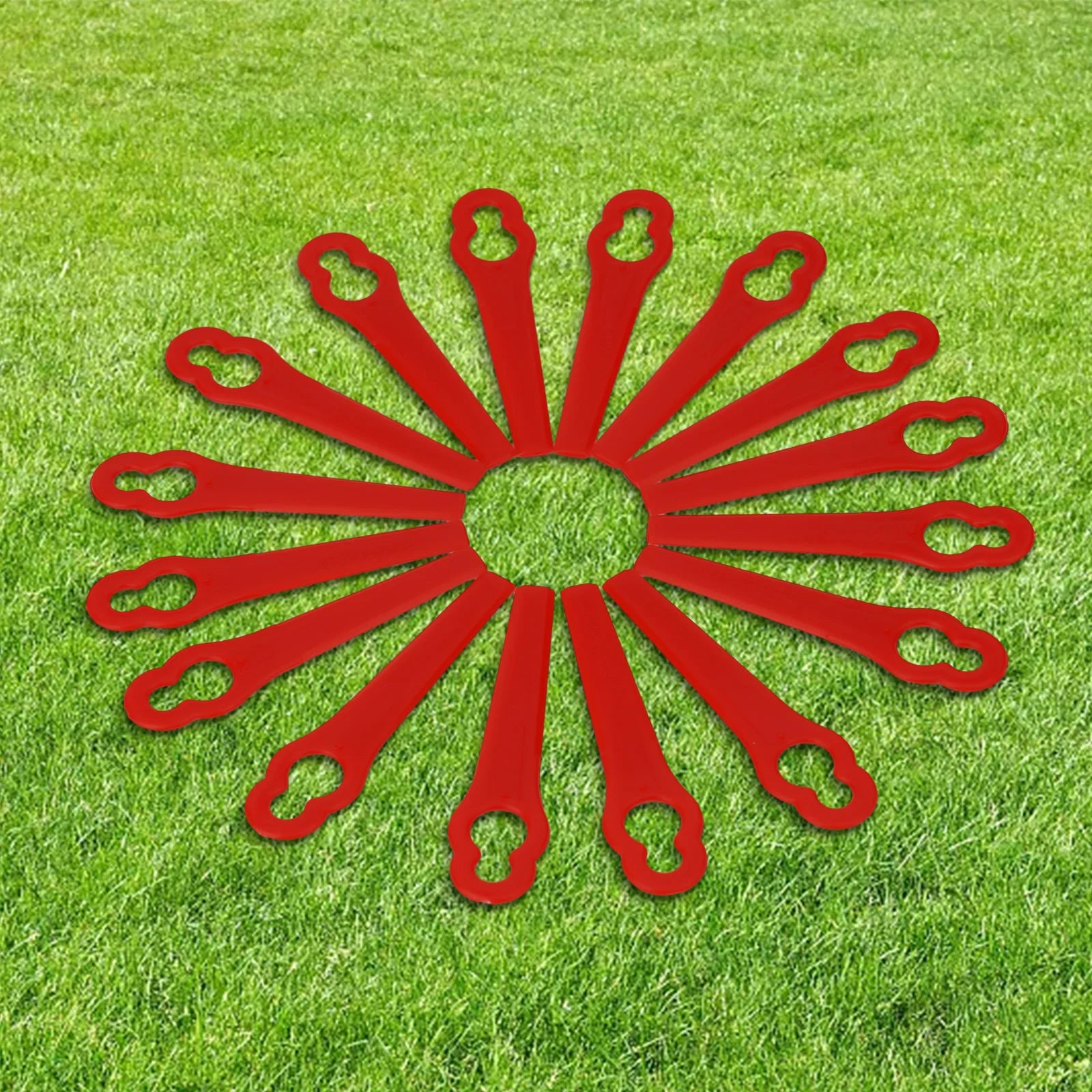 50pcs Lawnmower Blades Plastic Grass Cutting Blade Replacement Parts For OZITO Cordless Grass Trimmer Garden Tool