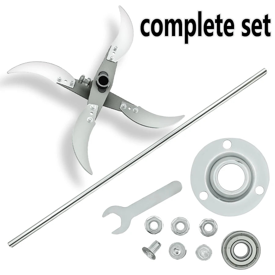 Multifunctional Grass Cutting Blade Set Edges Vegetable Chopping Tool Stainless Steel Rust-Resistant Blades Farm/Home Gardening