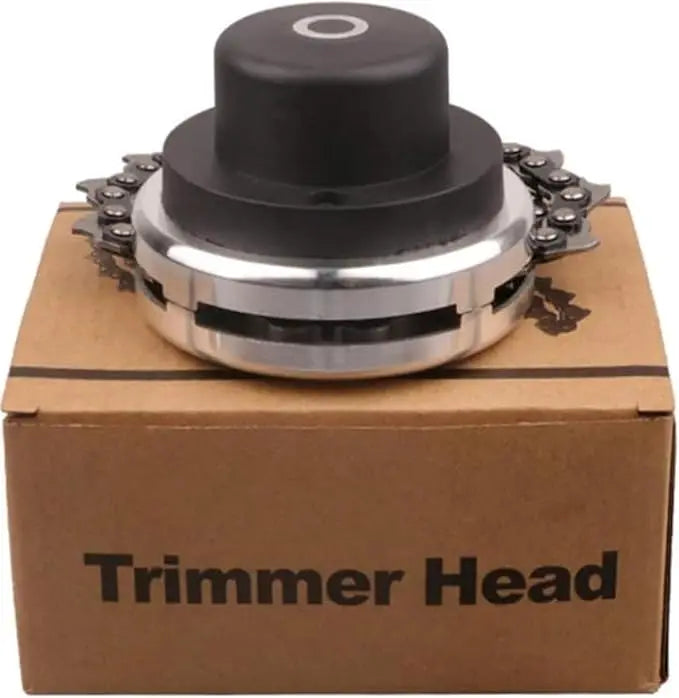 Chain saw lawn mower grass cutting head accessories black threaded chain grass cutting head