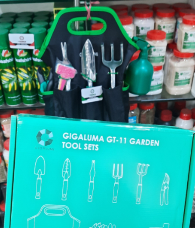 Branded Garden Tools Set 11 Piece | Heavy Duty Gardening Tools with Garden Gloves and Garden Handbag | Aluminum Outdoor Hand Tools with Garden Trowel Pruners and More